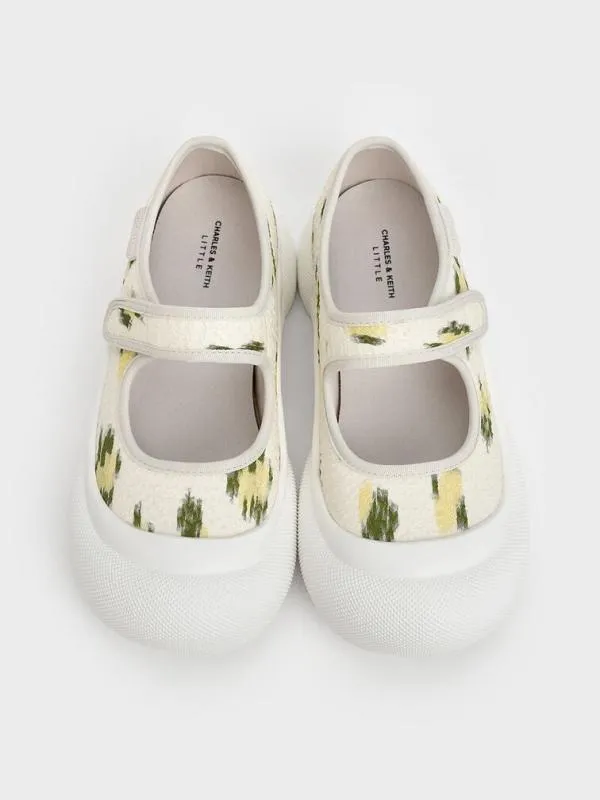 Kids Girls039 FloralPrint Mary Jane Sneakers 8211 Multi CHARLES and KEITH Shoes Kids Girls039 FloralPrint Mary Jane Sneakers 8211 Multi CHARLES and KEITH Shoes