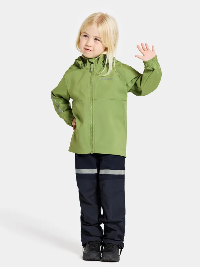 Kids Hallon Jacket Algae Green Didriksons Spring Jackets