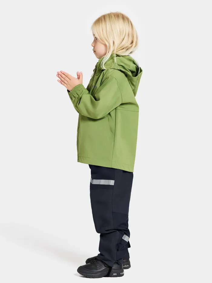 Kids Hallon Jacket Algae Green Didriksons Spring Jackets