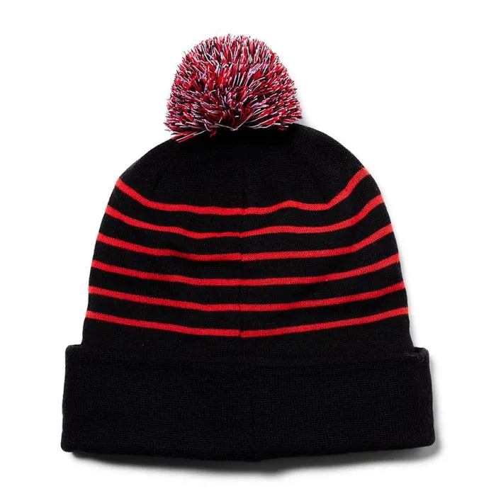 Kids Icebox Pom Black Spyder Hats