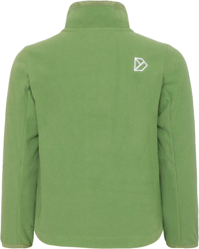 Kids Muskot Jacket Algae Green Didriksons Fleece and Midlayers
