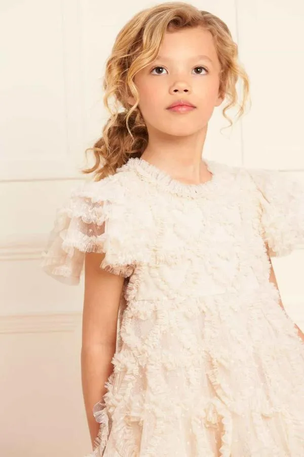 KIDS Needle and Thread Amorette Kids Dress Champagne KIDS Needle and Thread Amorette Kids Dress Champagne