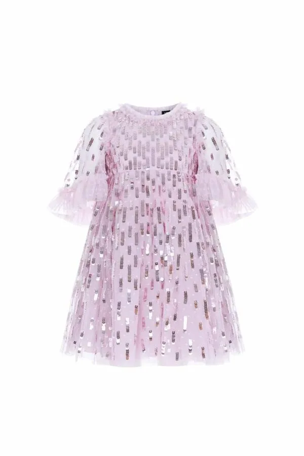KIDS Needle and Thread Sequin Dash Kids Dress Pink KIDS Needle and Thread Sequin Dash Kids Dress Pink