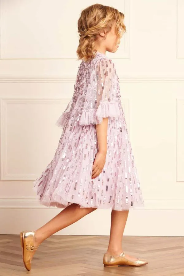 KIDS Needle and Thread Sequin Dash Kids Dress Pink KIDS Needle and Thread Sequin Dash Kids Dress Pink
