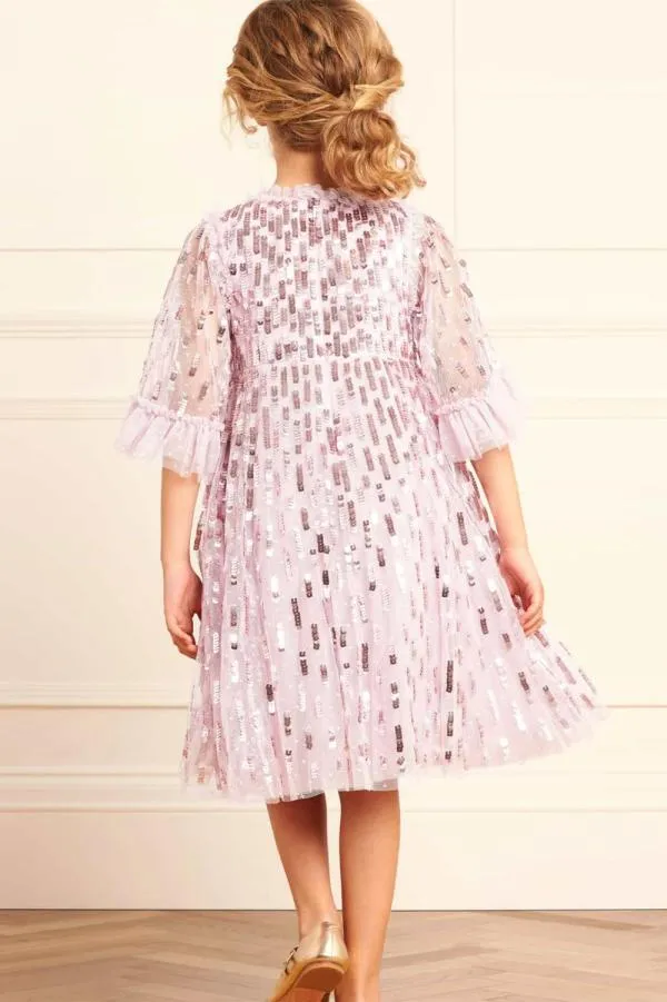 KIDS Needle and Thread Sequin Dash Kids Dress Pink KIDS Needle and Thread Sequin Dash Kids Dress Pink