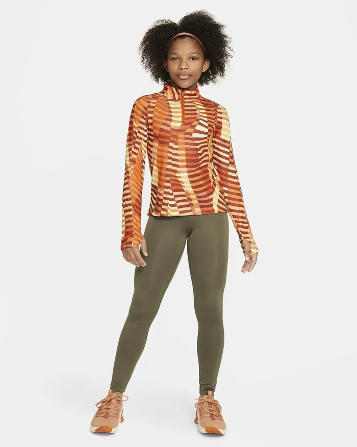 Kids Nike All Clothing DriFIT Melon Tintcampfire Orangewhite