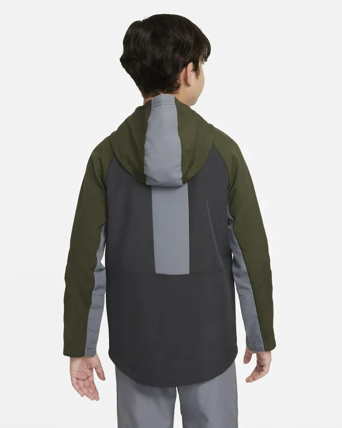 Kids Nike Jackets DriFIT Anthracitesmoke Greycargo Khakismoke Grey