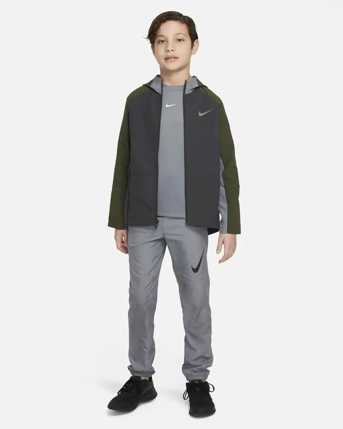 Kids Nike Jackets DriFIT Anthracitesmoke Greycargo Khakismoke Grey