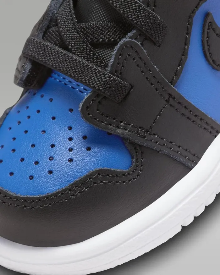 Kids Nike Jordan Jordan 1 Mid Alt Blackblackwhiteroyal Blue