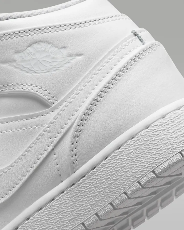 Kids Nike Jordan Jordan 1 Mid Whitewhitewhite
