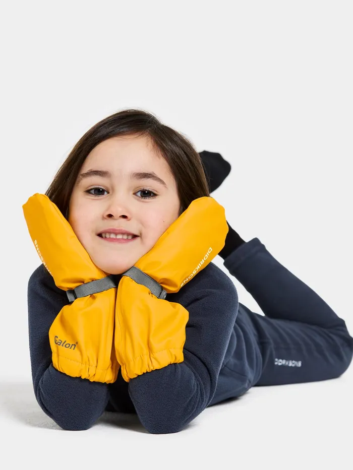 Kids Pileglove Kid039s Galon Oat Yellow Didriksons Gloves and Mittens