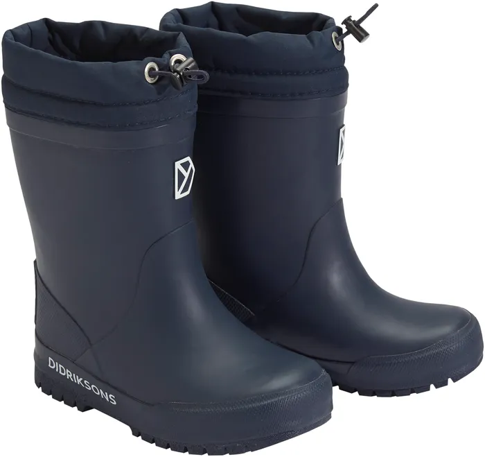 Kids Slush Boots Navy Didriksons Rubber Boots