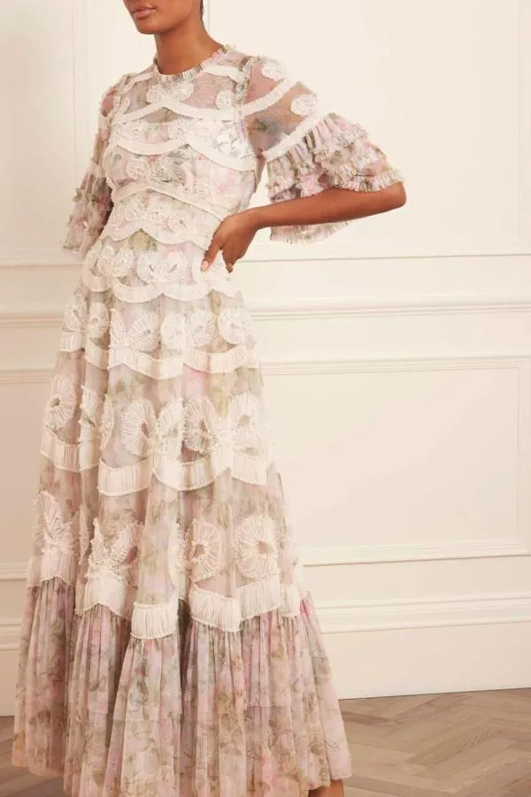 KIDSWomen Needle and Thread Rose Powder Ingrid Gown Multi KIDSWomen Needle and Thread Rose Powder Ingrid Gown Multi