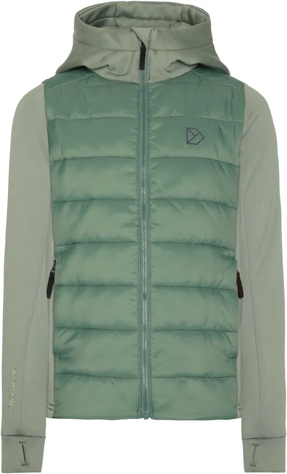 KidsYouth Kapris FullZip Dark Moss Didriksons Fleece and Midlayers