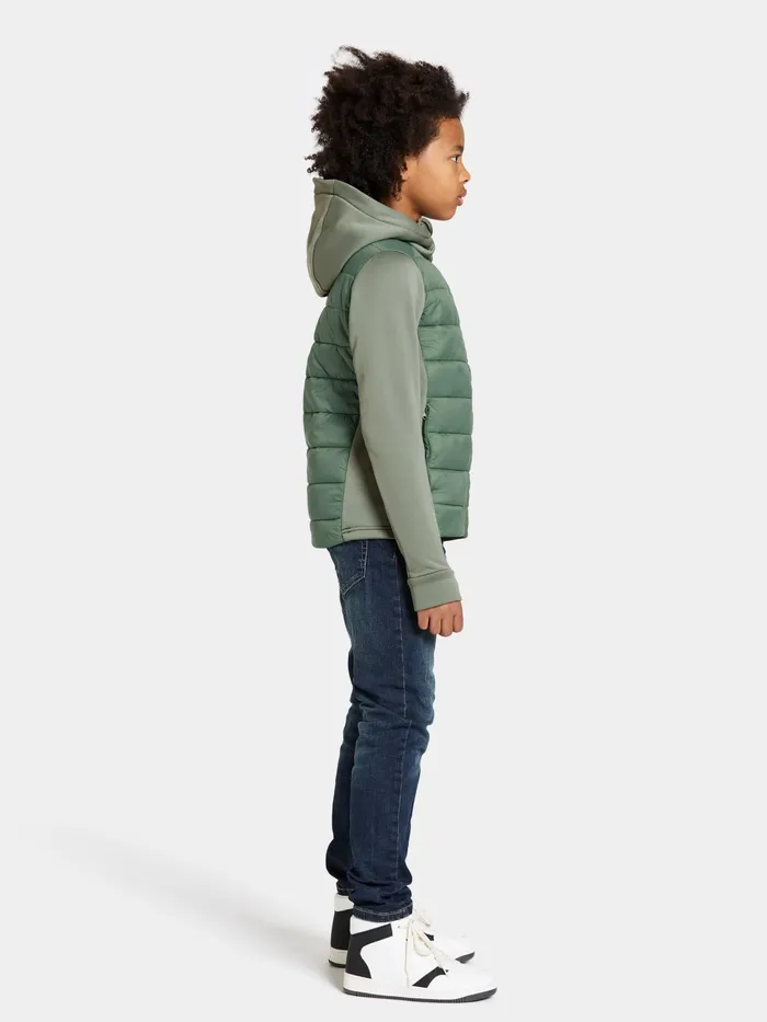 KidsYouth Kapris FullZip Dark Moss Didriksons Fleece and Midlayers