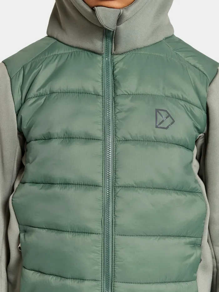 KidsYouth Kapris FullZip Dark Moss Didriksons Fleece and Midlayers