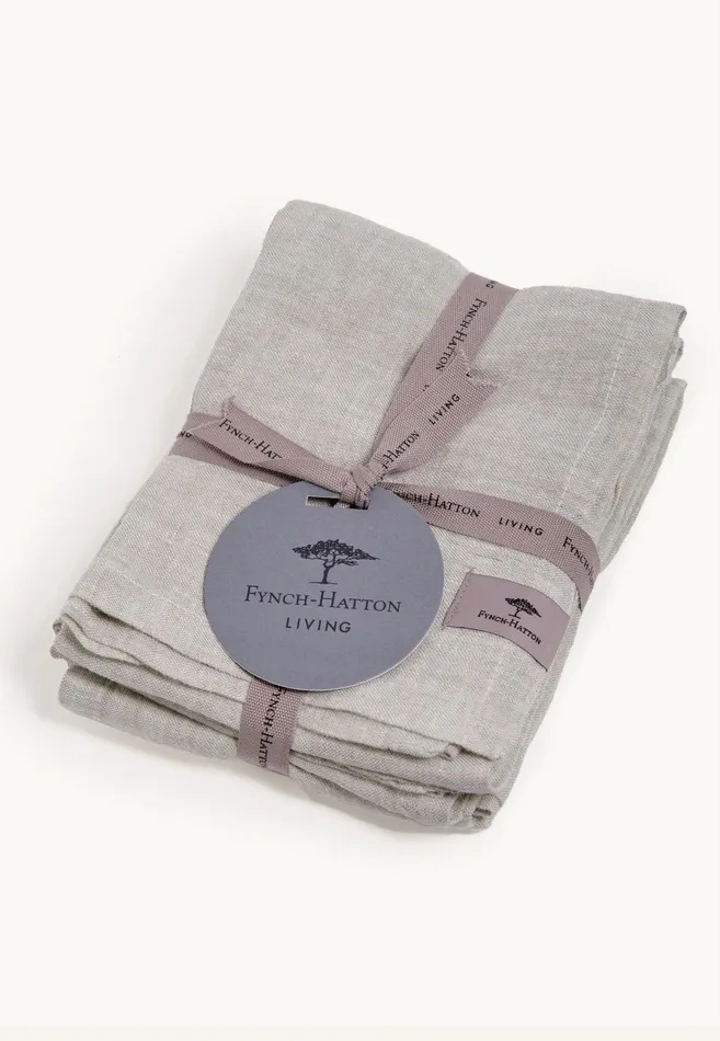 Kitchen Accessories Living FYNCHHATTON Sandibe Napkins Set Of 4 Hot Pinkdove Blueblue Stripedelephant Graysage