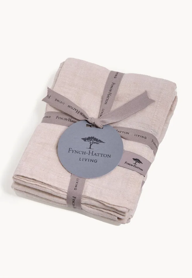 Kitchen Accessories Living FYNCHHATTON Sandibe Napkins Set Of 4 Hot Pinkdove Blueblue Stripedelephant Graysage