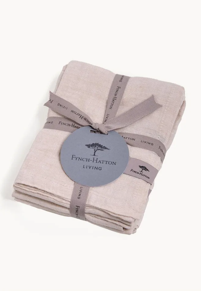 Kitchen Accessories Living FYNCHHATTON Sandibe Napkins Set Of 4 Hot Pinkdove Blueblue Stripedelephant Graysage