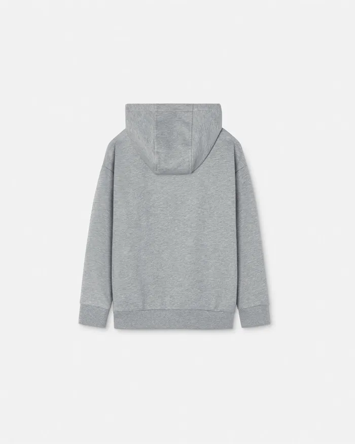 Knitwear and Sweatshirts Kids Versace Medusa Embroidery Hoodie Gray
