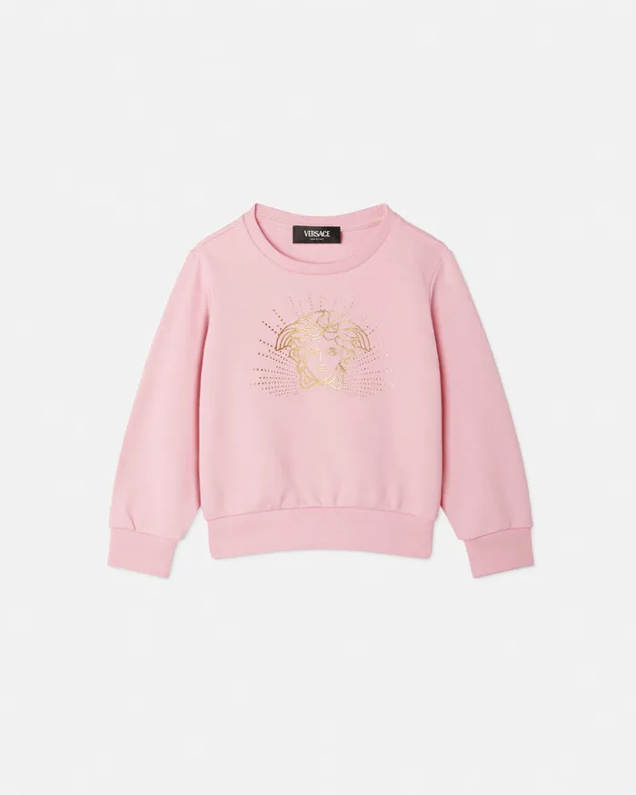 Knitwear and Sweatshirts Kids Versace Medusa Sweatshirt Pink