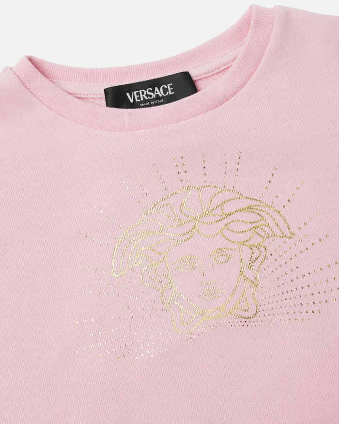 Knitwear and Sweatshirts Kids Versace Medusa Sweatshirt Pink