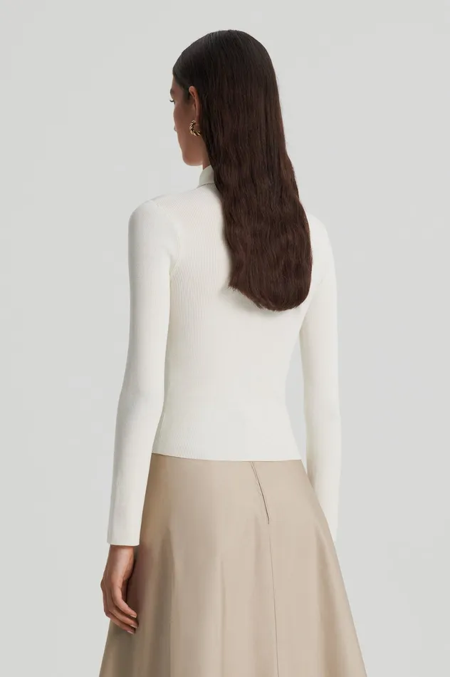 Knitwear KNIT SHIRT CREAM Scanlan Theodore Women Knitwear KNIT SHIRT CREAM Scanlan Theodore Women