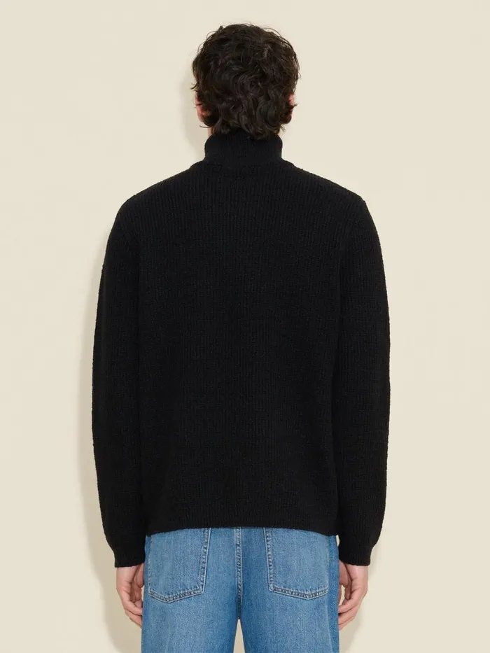 Knitwear Men Holzweiler Atlantic Zip Cardigan Black