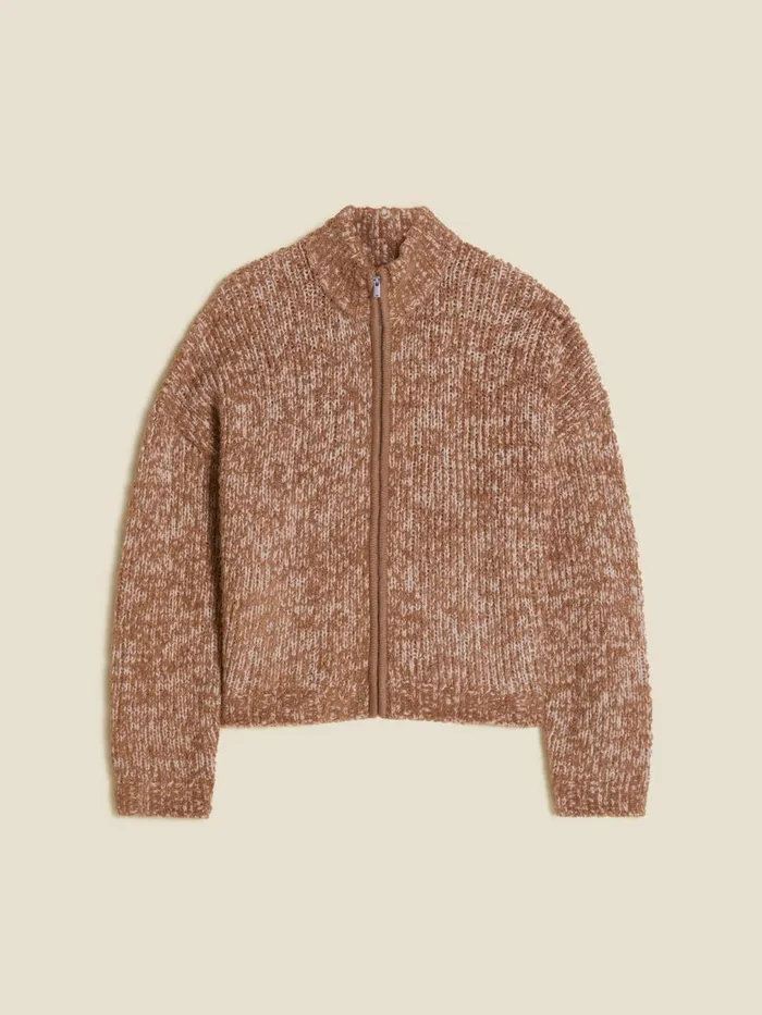Knitwear Men Holzweiler Emplify Zip Cardigan Brown