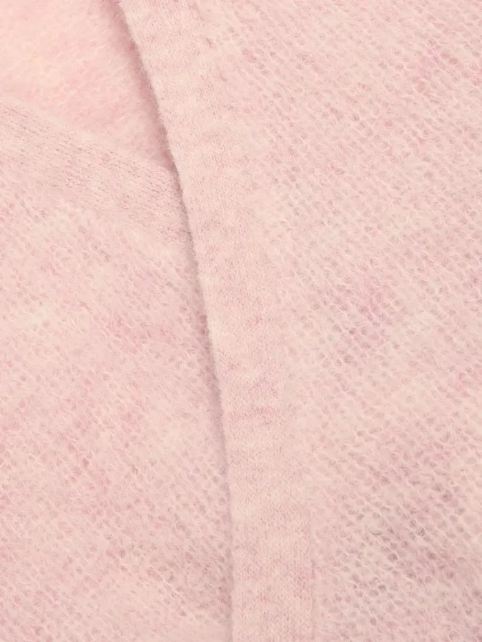 Knitwear Women Holzweiler Fluffy Knit Wrap Top Pink