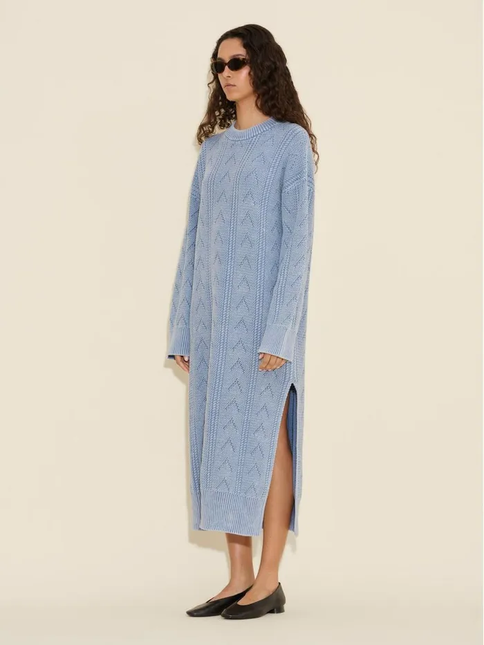 Knitwear Women Holzweiler Serena Knit Dress Lt Blue