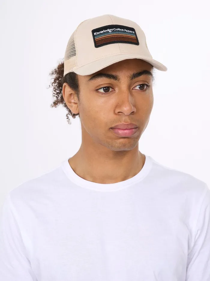 KnowledgeCotton Apparel Accessories Badge Twill Trucker Cap Light Feather Gray 8211 Women KnowledgeCotton Apparel Accessories Badge Twill Trucker Cap Light Feather Gray 8211 Women