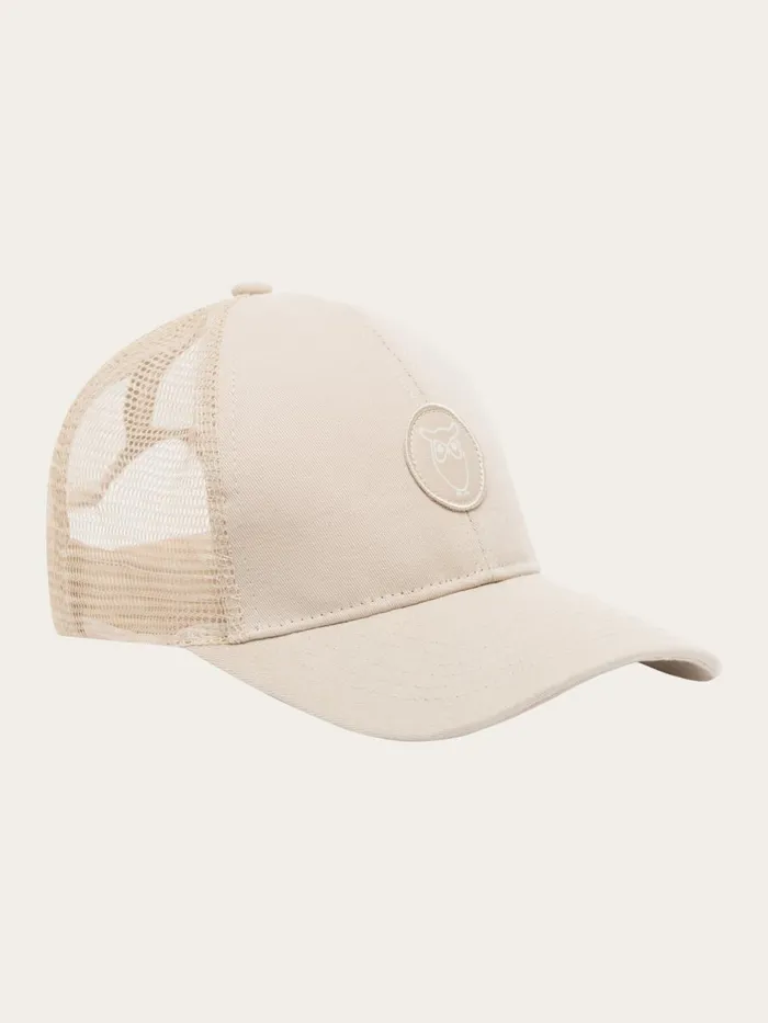 KnowledgeCotton Apparel Accessories Twill Trucker Cap Light Feather Gray 8211 Women