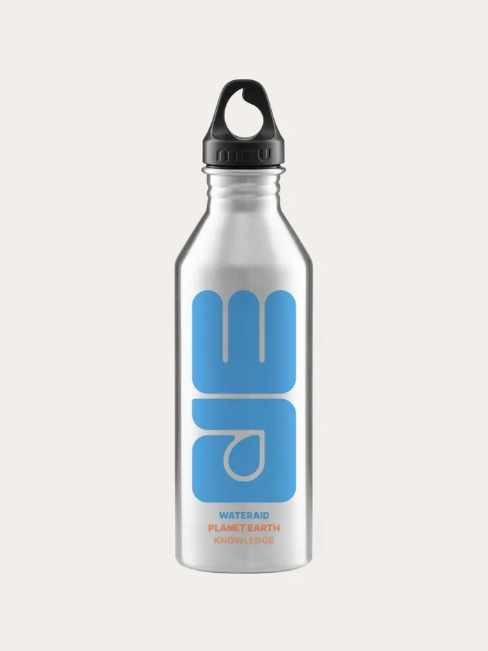 KnowledgeCotton Apparel Accessories WATERAID Stainless Steel Water Bottle Steel Grey 8211 Men