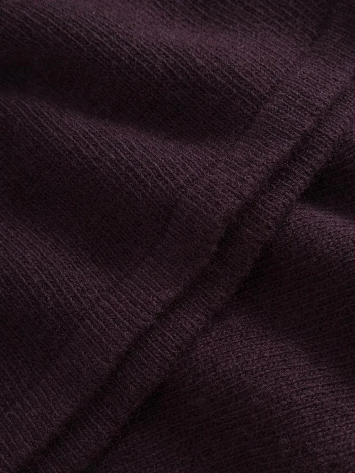 KnowledgeCotton Apparel Dresses And Skirts Wool Crew Neck Mid Length Dress Chocolate Plum 8211 Women KnowledgeCotton Apparel Dresses And Skirts Wool Crew Neck Mid Length Dress Chocolate Plum 8211 Women