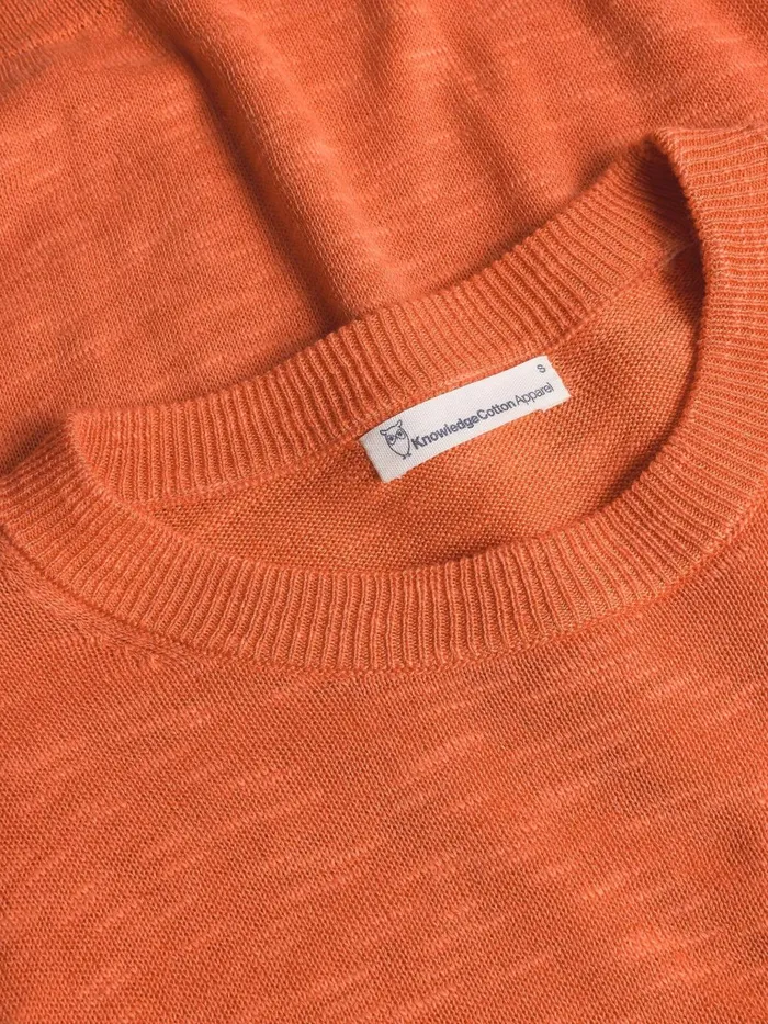 KnowledgeCotton Apparel Knits Crew Neck Knit Tencel Langoustino 8211 Women KnowledgeCotton Apparel Knits Crew Neck Knit Tencel Langoustino 8211 Women
