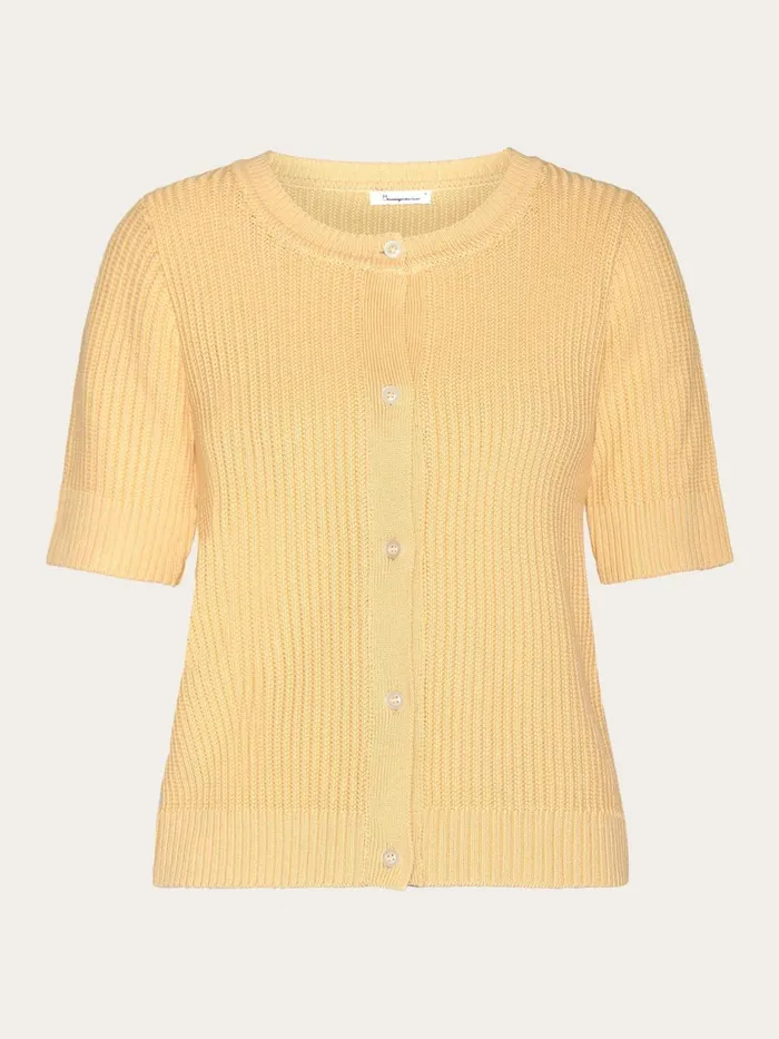 KnowledgeCotton Apparel Knits Short Sleeve Knitted Cardigan Ocsvegan 8211 Women