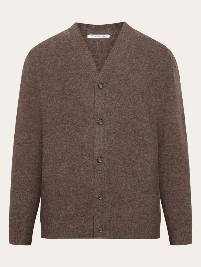KnowledgeCotton Apparel Knits Vneck Wool Knit Cardigan Rws 8211 Men