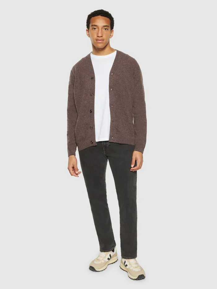 KnowledgeCotton Apparel Knits Vneck Wool Knit Cardigan Rws 8211 Men