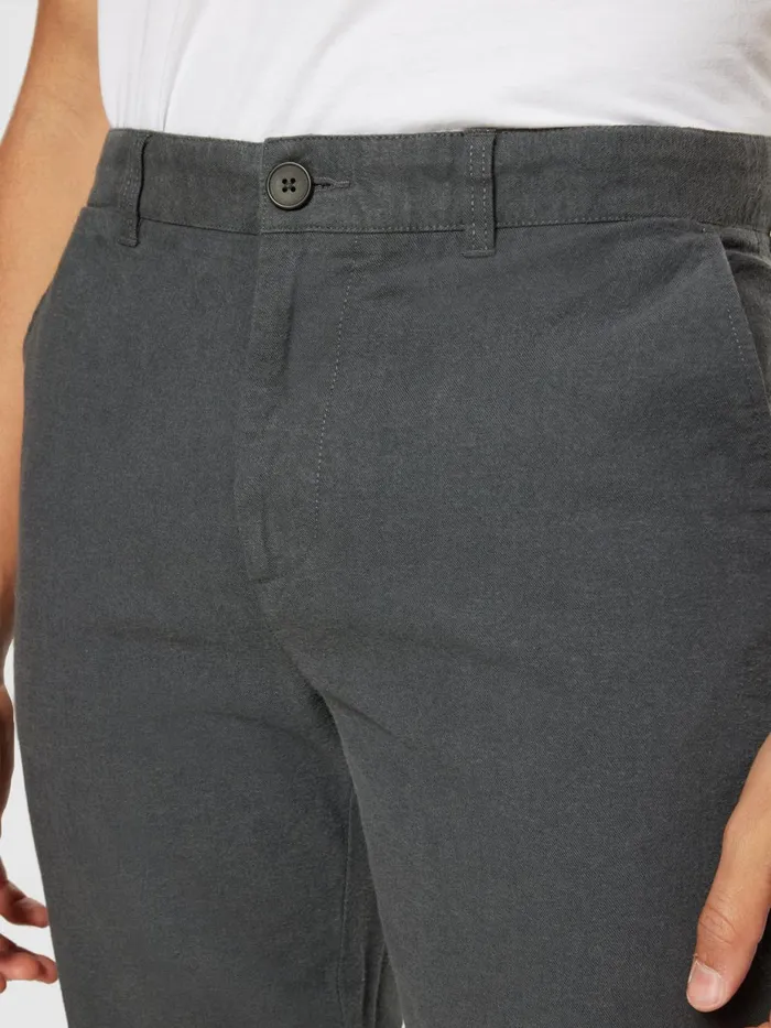 KnowledgeCotton Apparel Pants CHUCK Regular Flannel Chino Pants Gray Pinstripe 8211 Men KnowledgeCotton Apparel Pants CHUCK Regular Flannel Chino Pants Gray Pinstripe 8211 Men