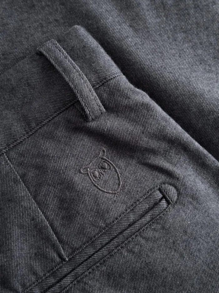 KnowledgeCotton Apparel Pants CHUCK Regular Flannel Chino Pants Gray Pinstripe 8211 Men KnowledgeCotton Apparel Pants CHUCK Regular Flannel Chino Pants Gray Pinstripe 8211 Men