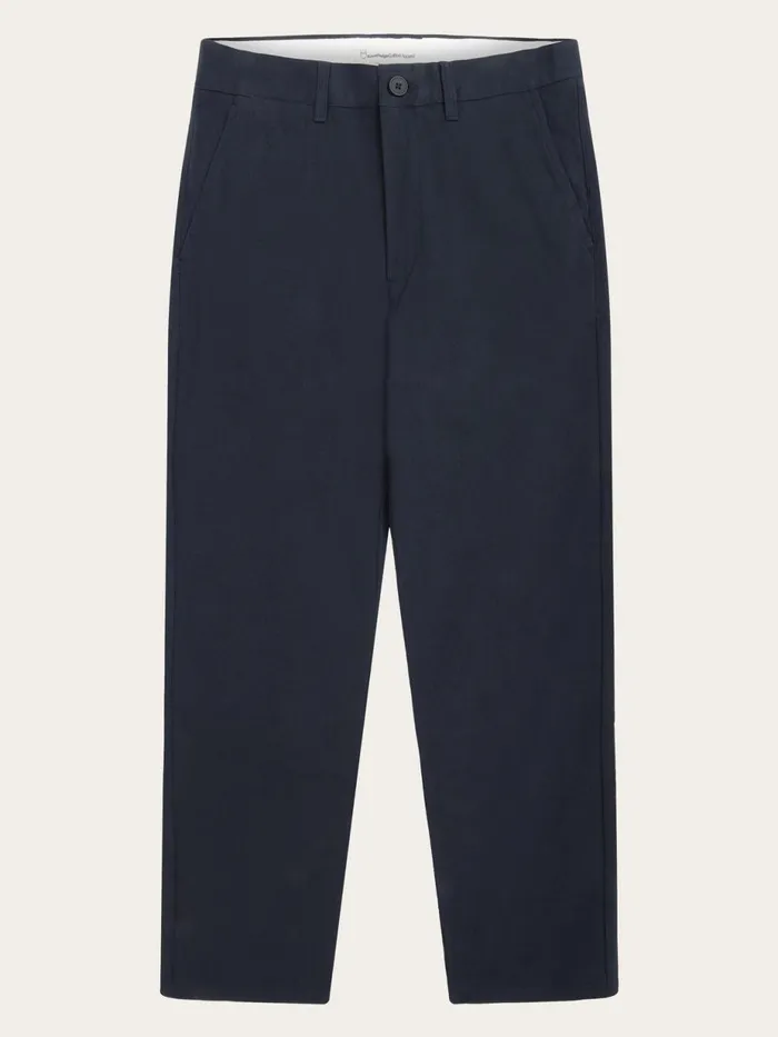 KnowledgeCotton Apparel Pants CHUCK Regular Flannel Chino Pants Night Sky 8211 Men KnowledgeCotton Apparel Pants CHUCK Regular Flannel Chino Pants Night Sky 8211 Men