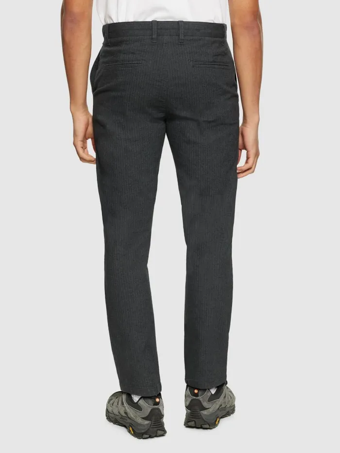 KnowledgeCotton Apparel Pants CHUCK Regular Flannel Herringbone Chinos Gotsvegan 8211 Men
