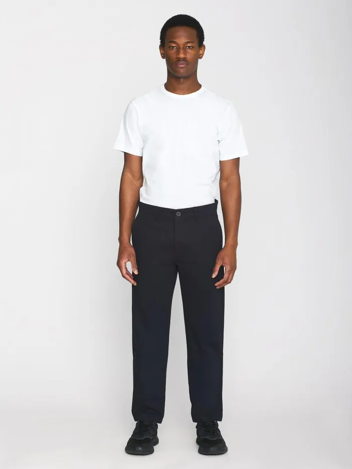 KnowledgeCotton Apparel Pants CHUCK Regular Twill Chino Pants Black Jet 8211 Men KnowledgeCotton Apparel Pants CHUCK Regular Twill Chino Pants Black Jet 8211 Men