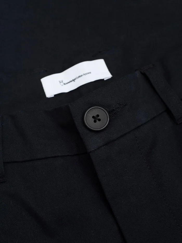 KnowledgeCotton Apparel Pants CHUCK Regular Twill Chino Pants Black Jet 8211 Men KnowledgeCotton Apparel Pants CHUCK Regular Twill Chino Pants Black Jet 8211 Men