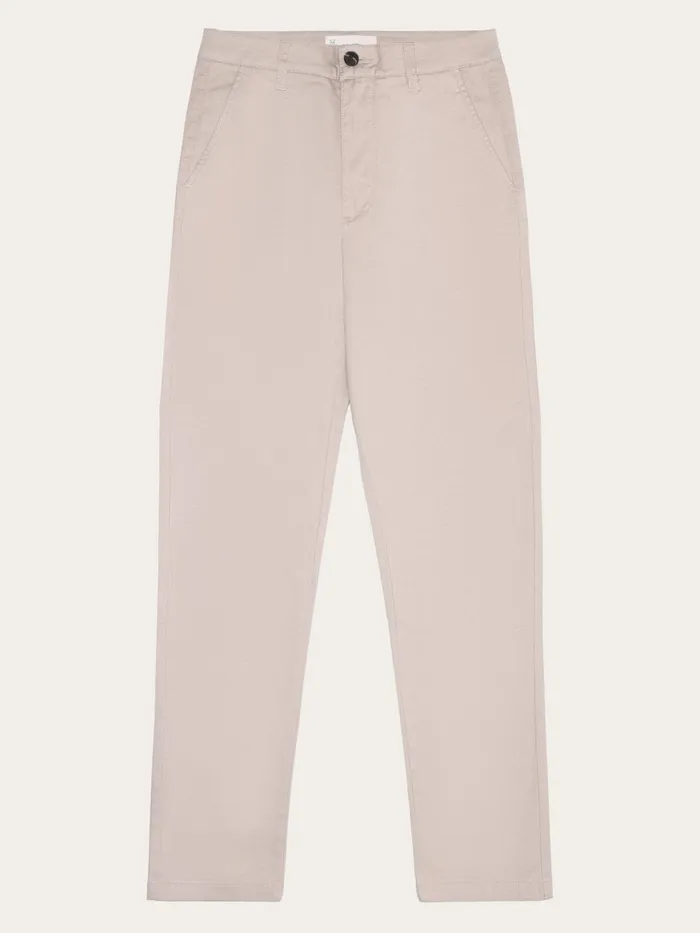 KnowledgeCotton Apparel Pants IRIS Mom Midrise Canvas Pique Chino Gotsvegan 8211 Women