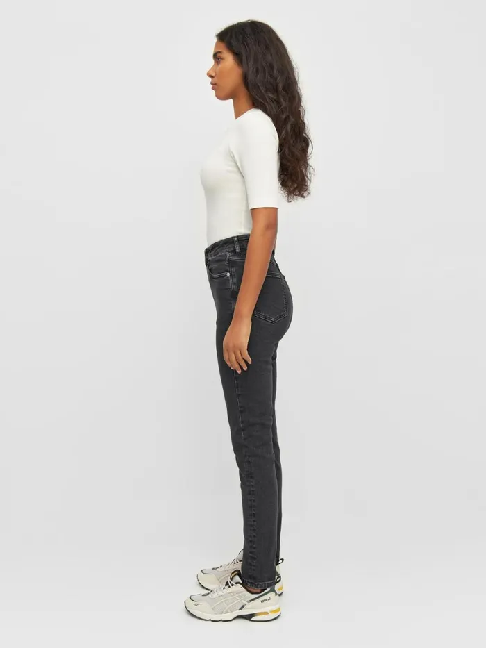 KnowledgeCotton Apparel Pants IVY Skinny Denim Jeans Rinse Black Rinse Black 8211 Women