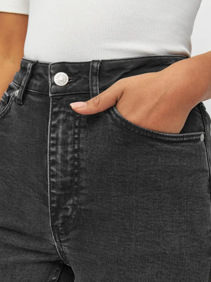 KnowledgeCotton Apparel Pants IVY Skinny Denim Jeans Rinse Black Rinse Black 8211 Women