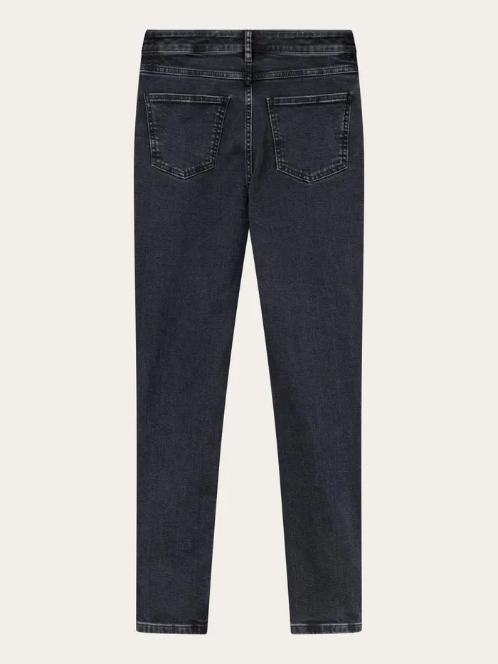 KnowledgeCotton Apparel Pants IVY Skinny Denim Jeans Rinse Black Rinse Black 8211 Women