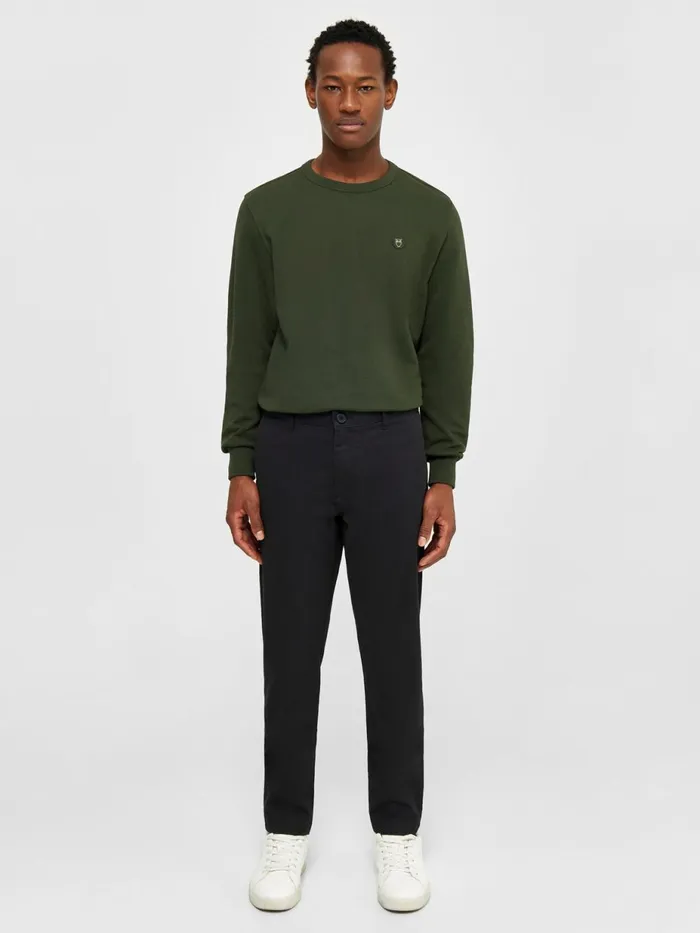 KnowledgeCotton Apparel Pants LUCA Slim Twill Chino Pants Black Jet 8211 Men KnowledgeCotton Apparel Pants LUCA Slim Twill Chino Pants Black Jet 8211 Men